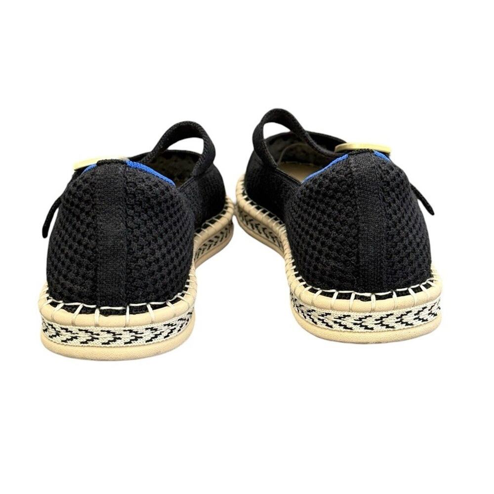 Rothys Espadrille Mary Jane Flats Shoes Round Toe Black Casual Walking Size 8.5 - Picture 7 of 12